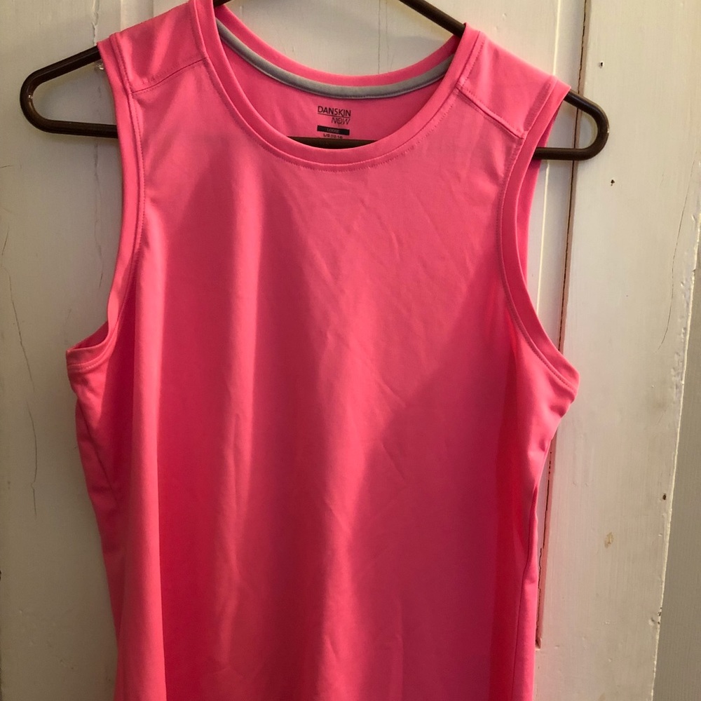 Hot pink workout tank
